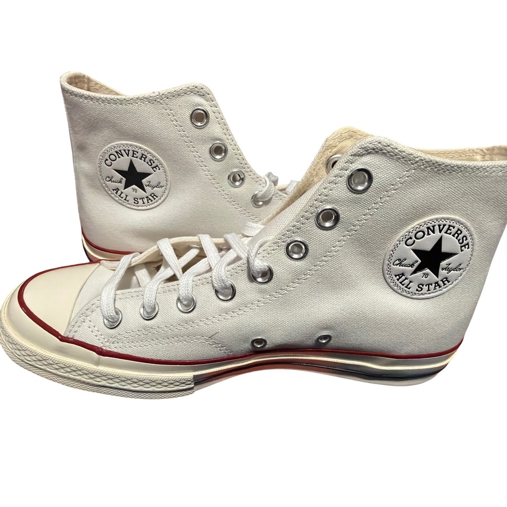 Converse Chuck 70 Hi High Top Sneakers White Garnet Egret 162056C W10 M8 New